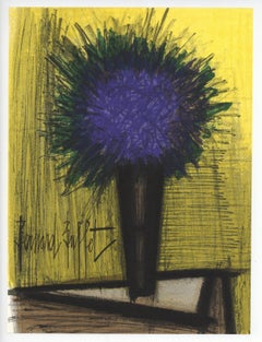 "Le bouquet violet" original lithograph