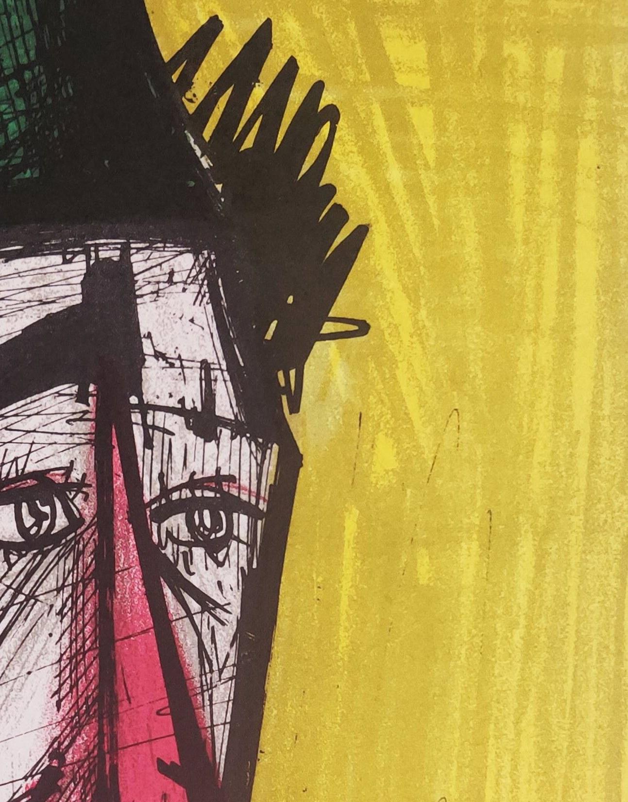 Il Clown Jojo - Print Nero di Bernard Buffet