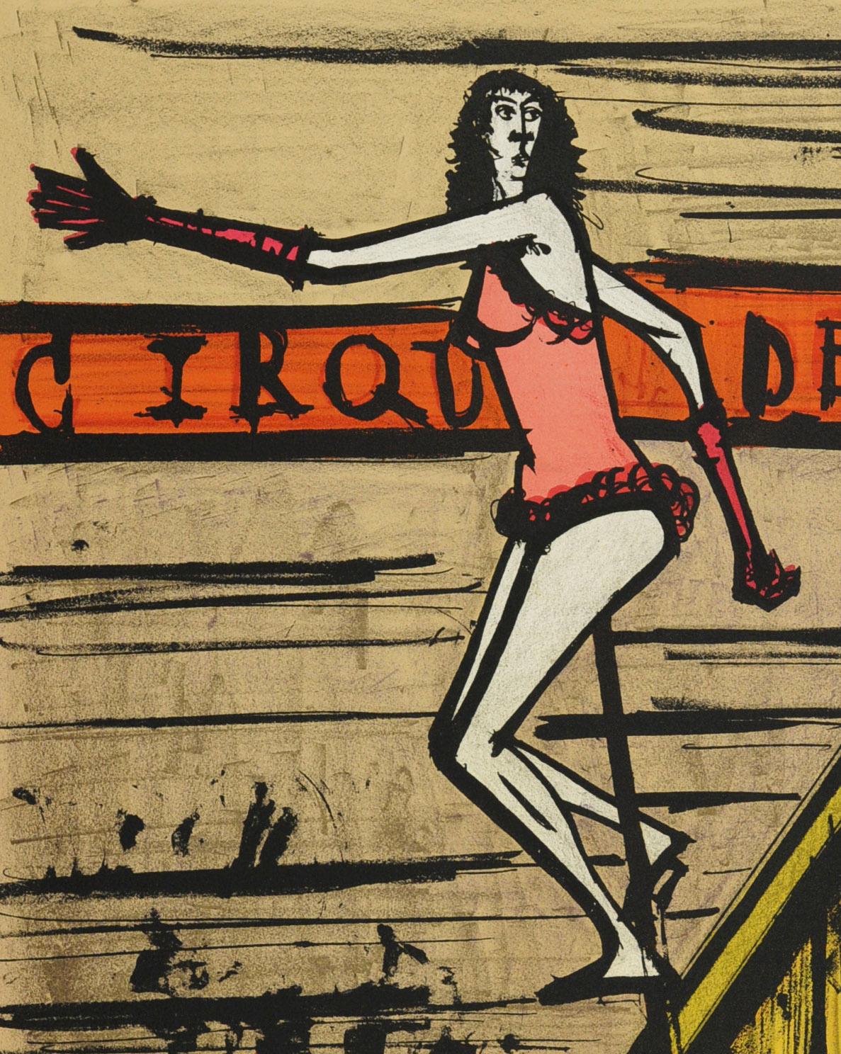 Le monocycle (Darsteller auf einem Einrad) (Französische Schule), Print, von Bernard Buffet