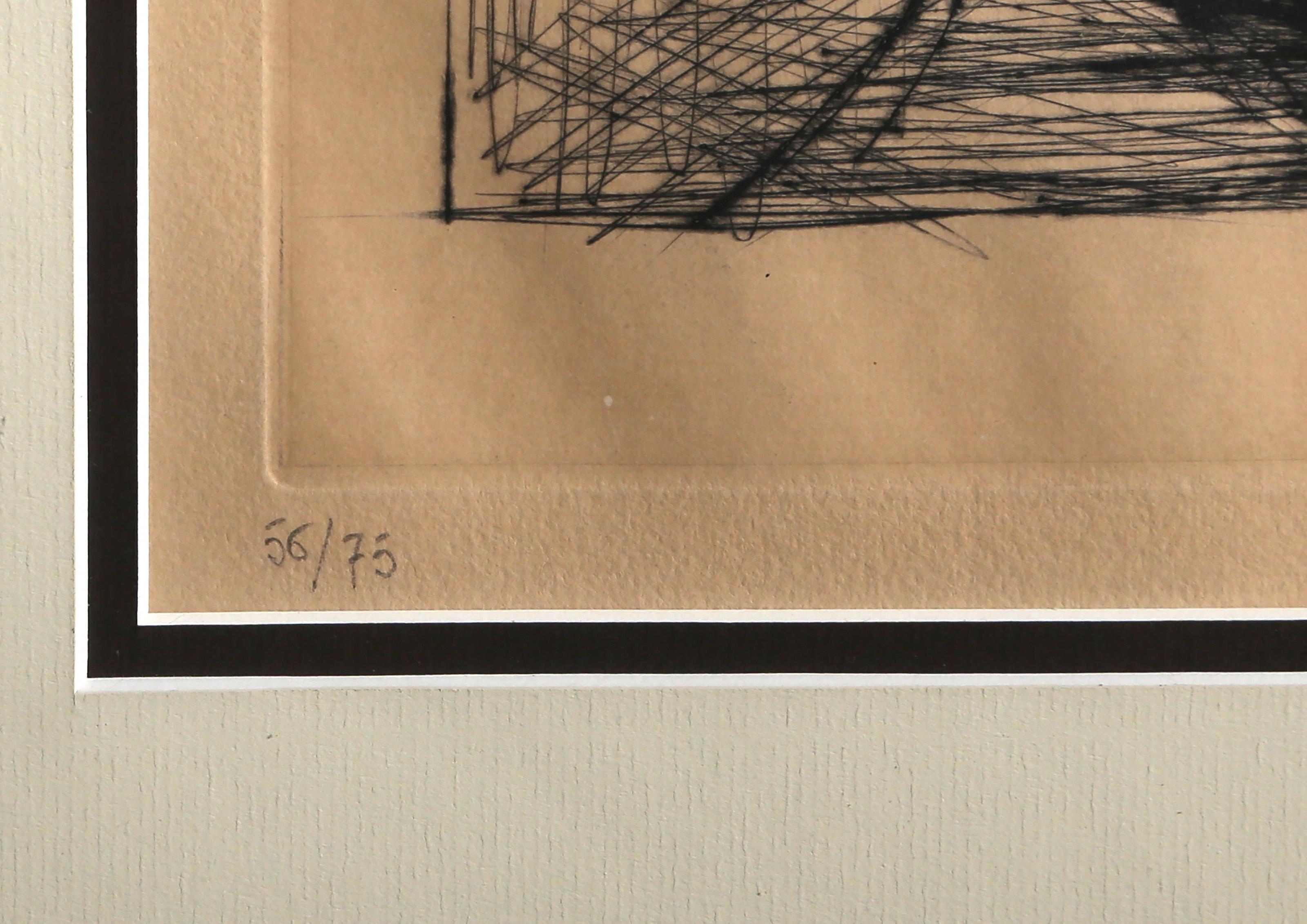 Le Phare, aguafuerte impresionista de Bernard Buffet en venta 2