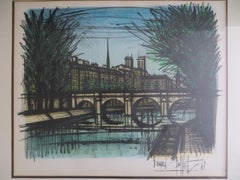 Le pont Neuf in  Paris by Bernard Buffet Lithograph