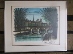 Le pont Neuf en  Paris par Bernard Buffet Lithographie