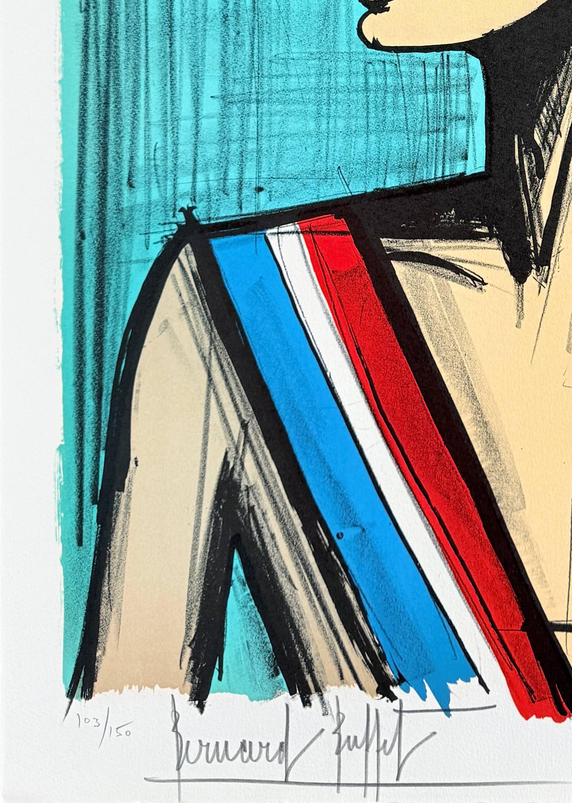 Le Tambour - Blue Print by Bernard Buffet