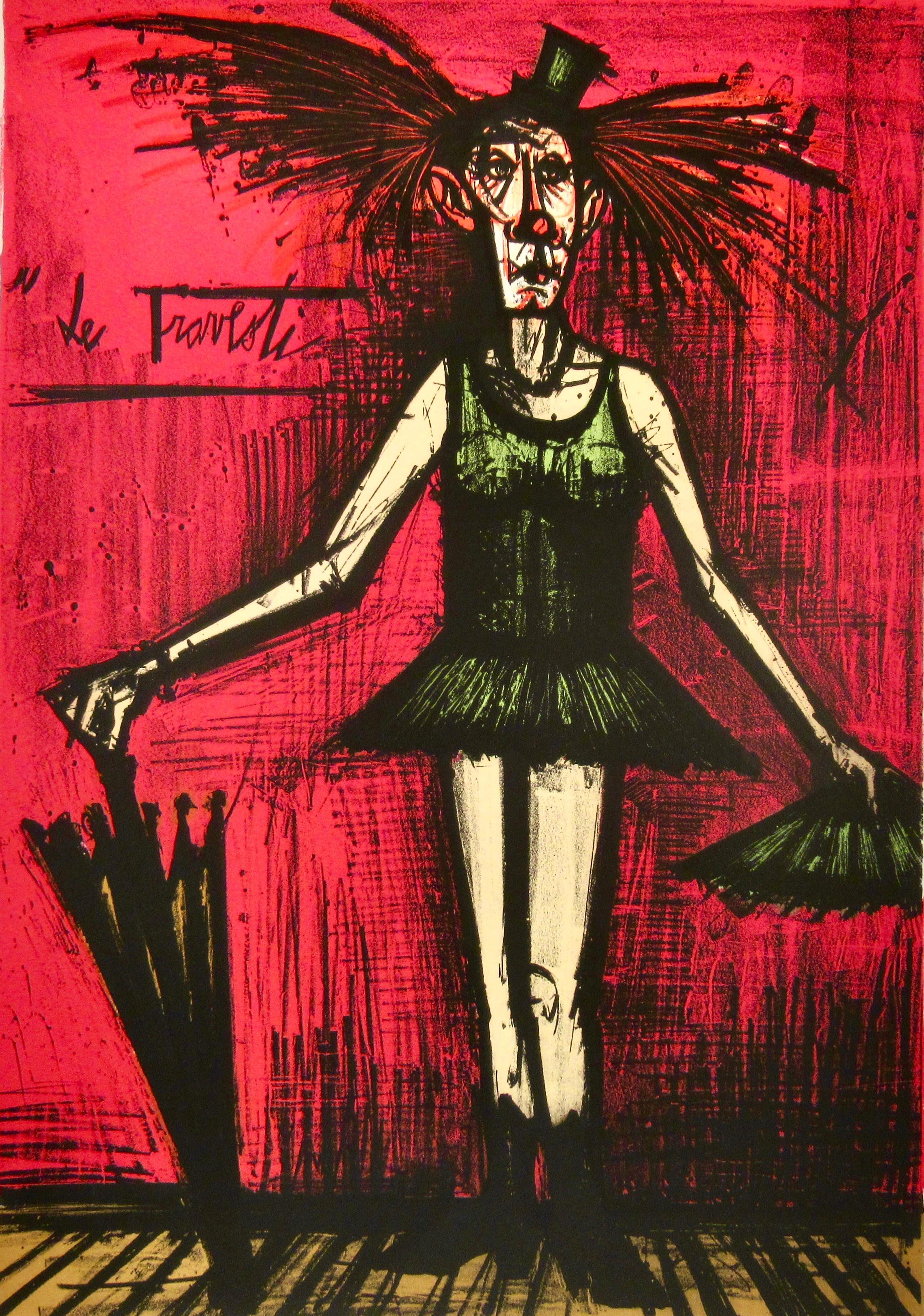 Le Travesti (The Transvestite) - Expressionist Print by Bernard Buffet