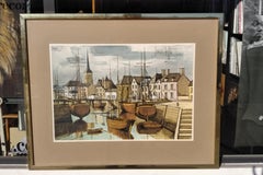 Les Sables D'Olonne, Le Port à Maree Basse, After Bernard Buffet