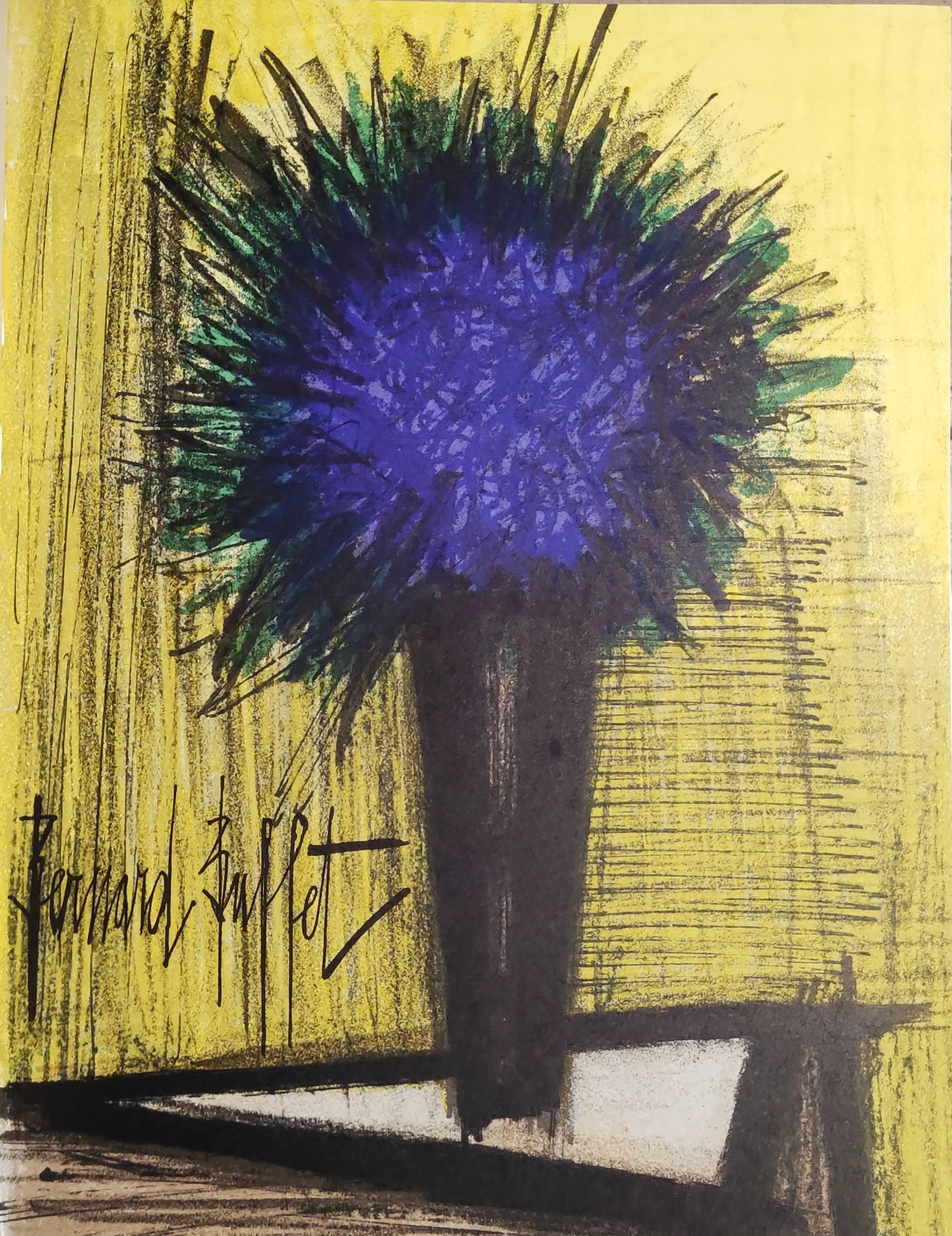 Bouquet Lila - Mixed Media Art di Bernard Buffet