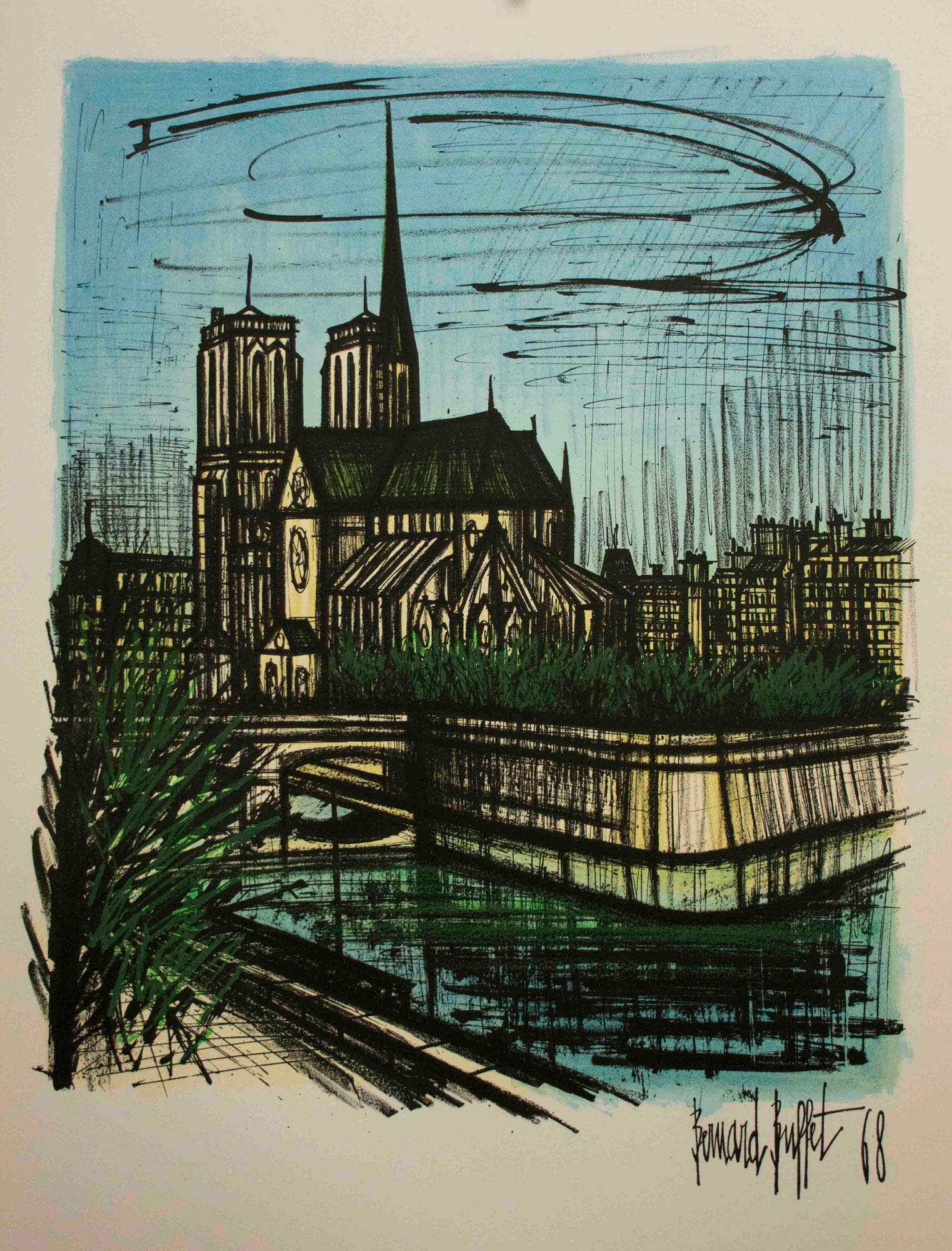 Notre Dame - Print by Bernard Buffet