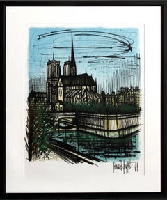 Notre Dame, Framed Lithograph by Bernard Buffet