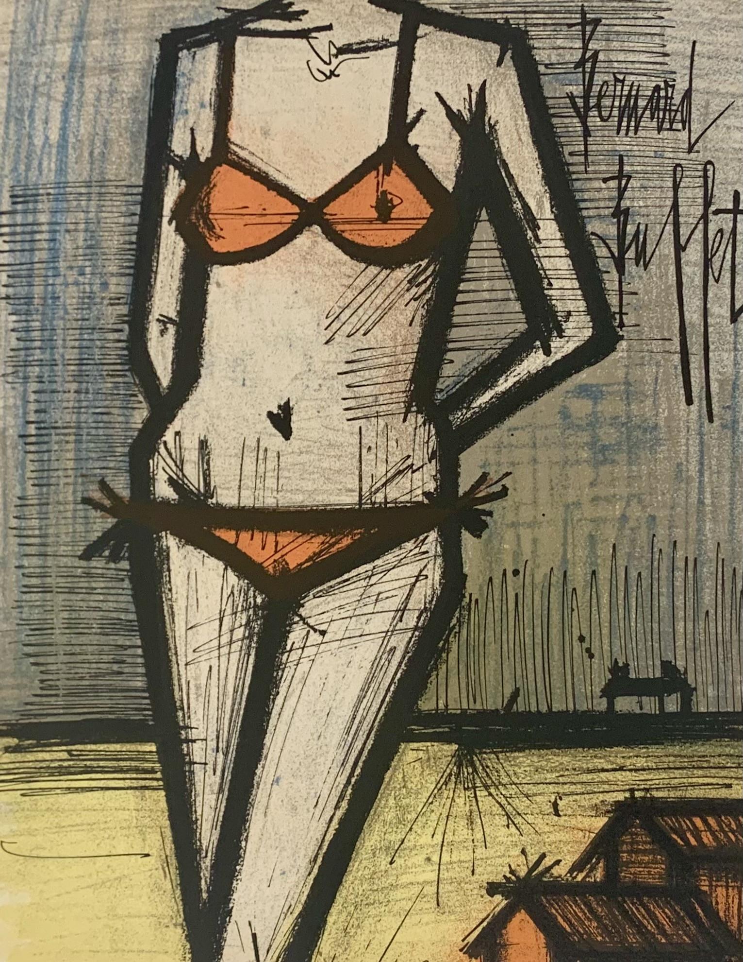 Bernard Buffet Print - On the Beach