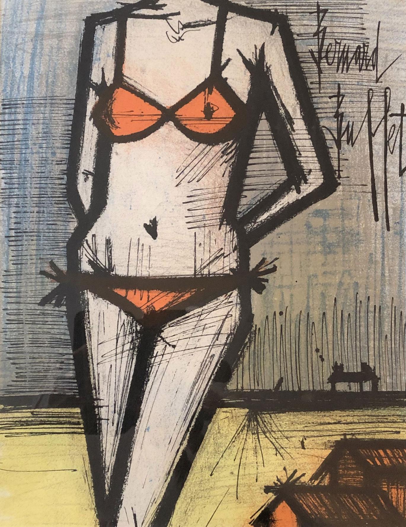 On the Beach - Print by Bernard Buffet