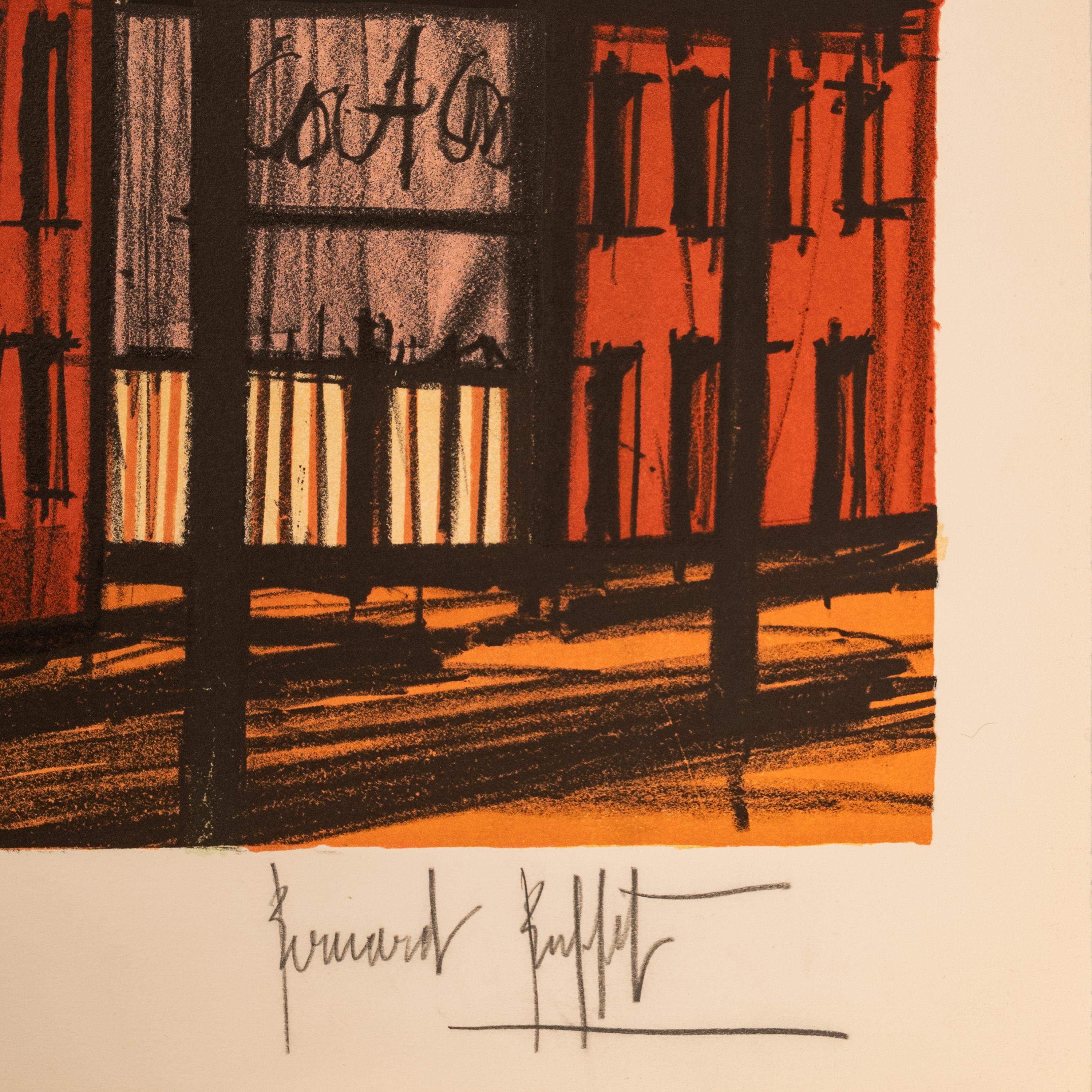 Original French Modernist E.A. Proof Lithograph Signed Bernard Buffet New York  For Sale 3
