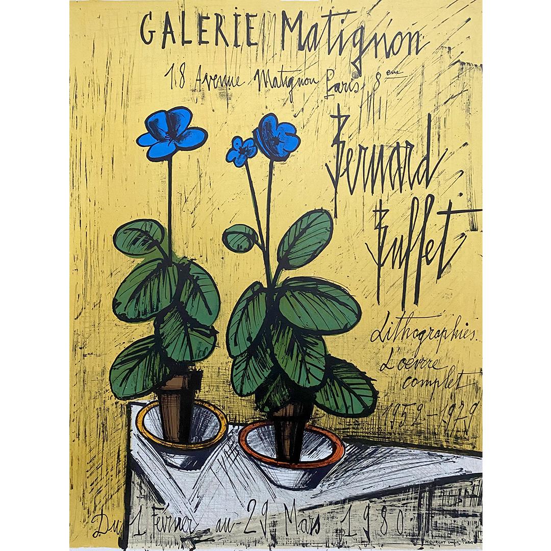 A very nice poster of Bernard Buffet's exhibition at the Maurice Garnier Gallery made in 1980.
Bernard Buffet 🇫🇷 (1928-1999) is a painter of genius who figures among the greatest French figurative artists of the post-war period.

Exhibition -