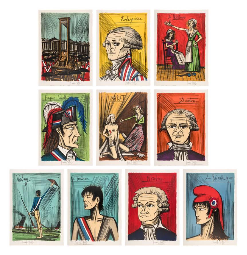 Print di Bernard Buffet - Portfolio: La rivoluzione francese del 1789
