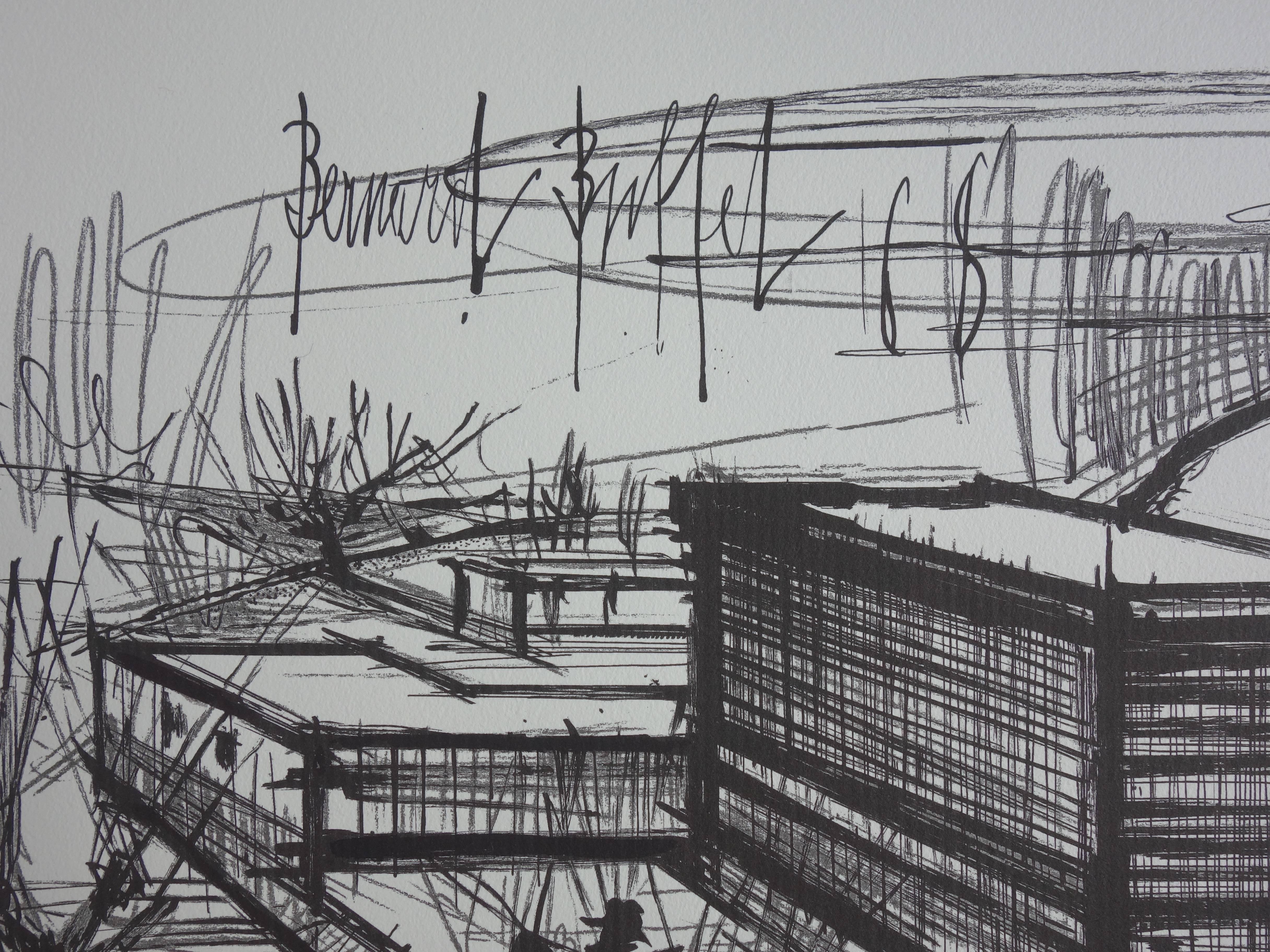 Power Station - Lithograph on vellum - 1968 - Print by Bernard Buffet