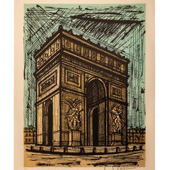 Rare Original French Modernist H.C. Proof Lithograph Signed Bernard Buffet 1986