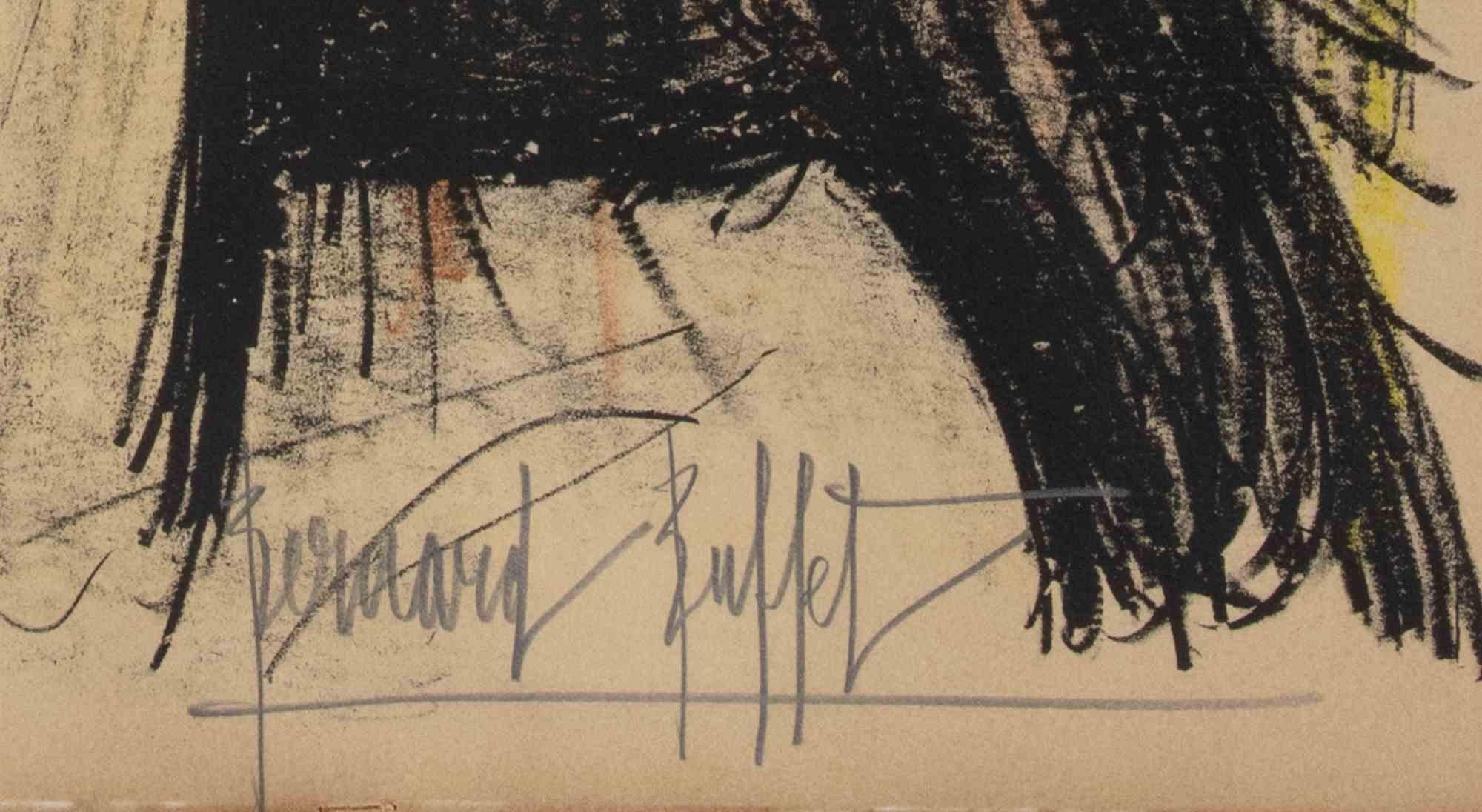 Rita - Litografía de Bernard Buffet - 1960 en venta 2