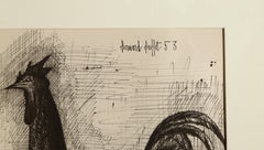 Rooster, Lithograph by Bernard Buffet