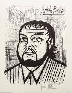 Sancho Pancha III (B&W) by Bernard Buffet, 1989