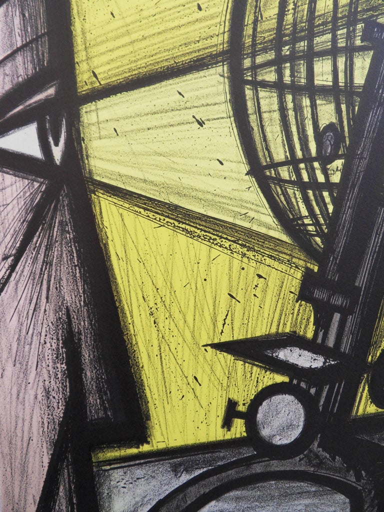 Bernard Buffet - Science : The Microscope - Original lithograph