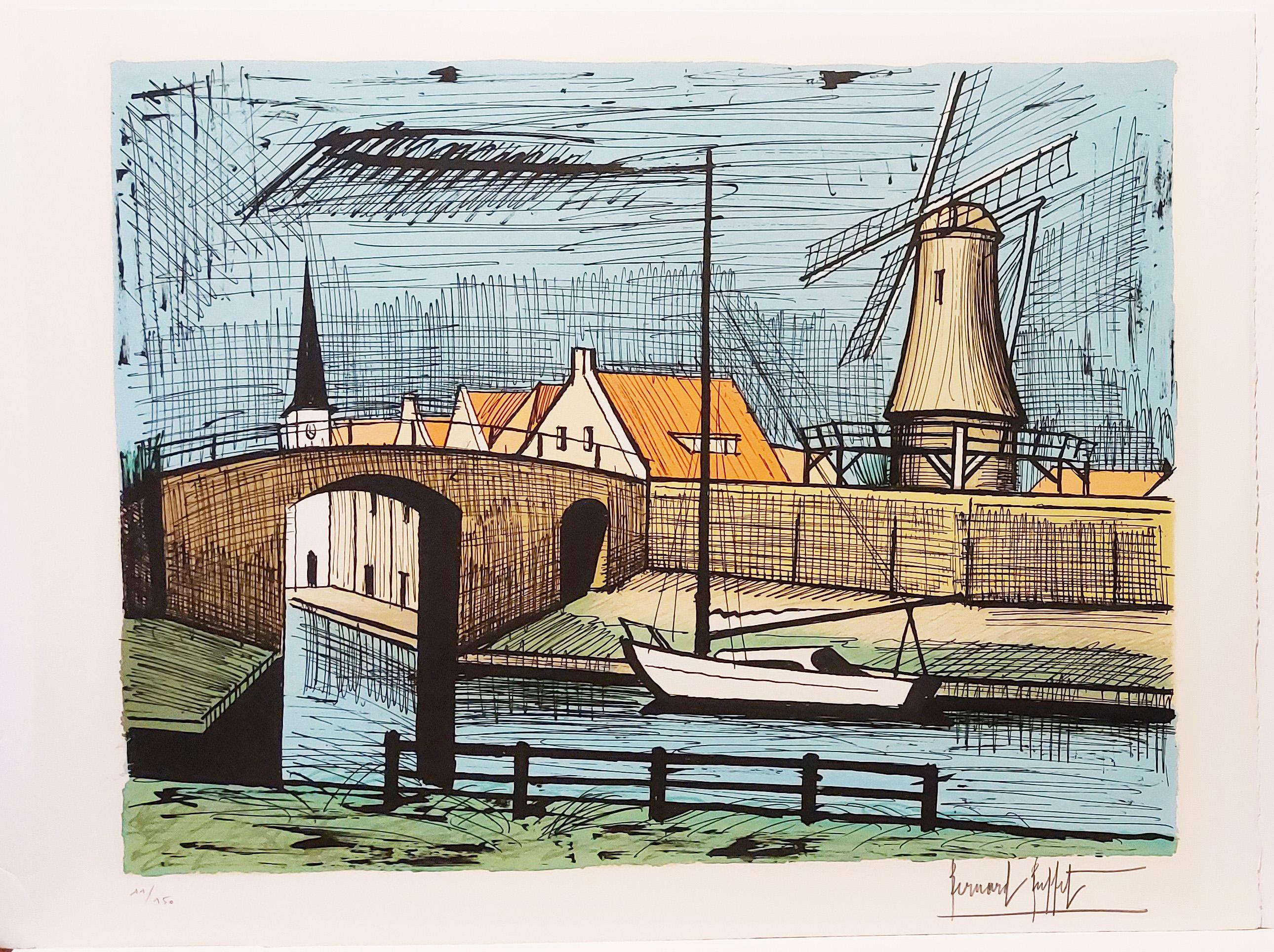 Bernard Buffet Abstract Print – Sloten