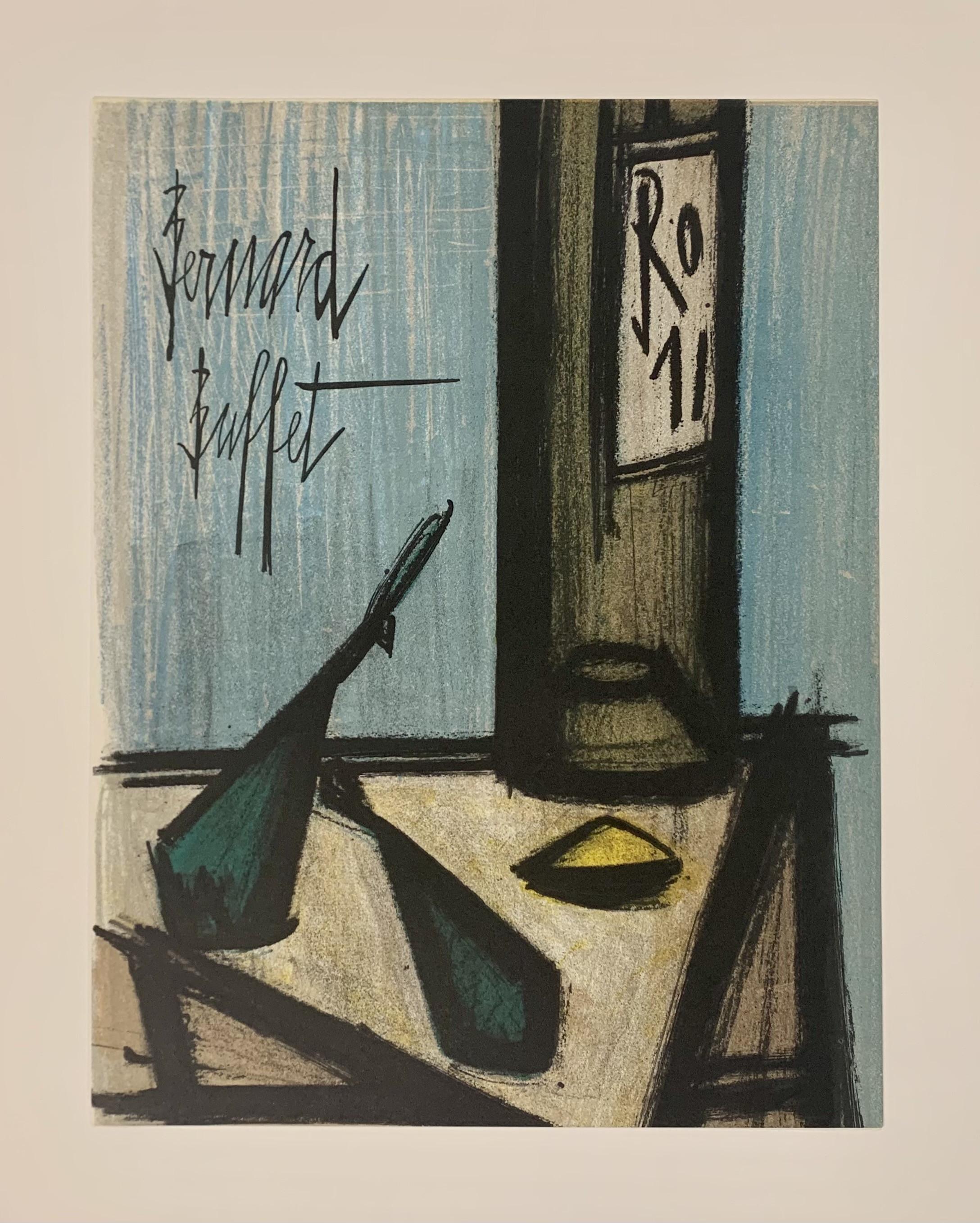 Still Life with Bottle - Print by Bernard Buffet