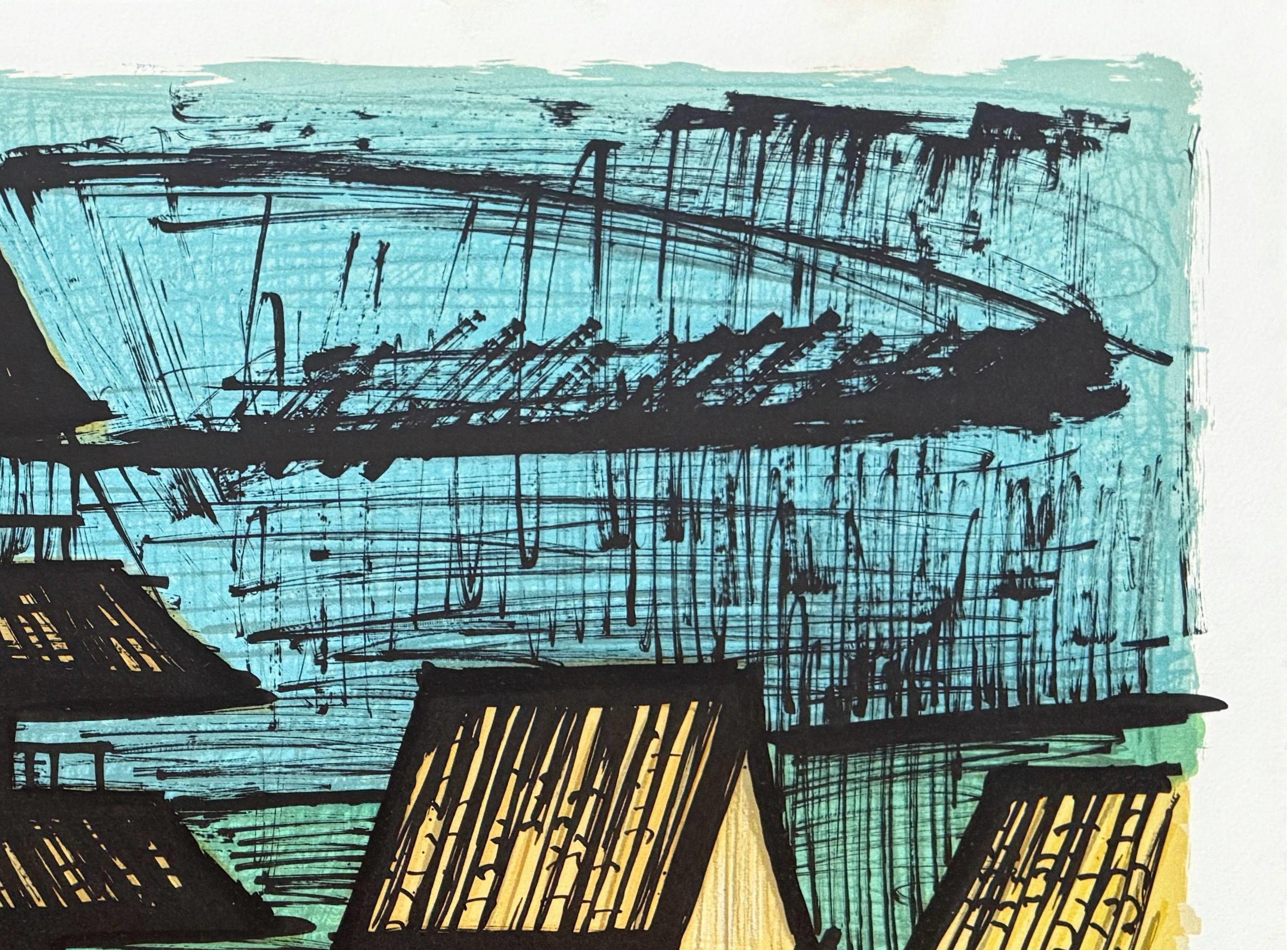 Temple To-ji, Kyoto - Expressionist Print by Bernard Buffet