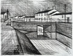 The Canal - Original Etching Hand Signed - Rheims #10