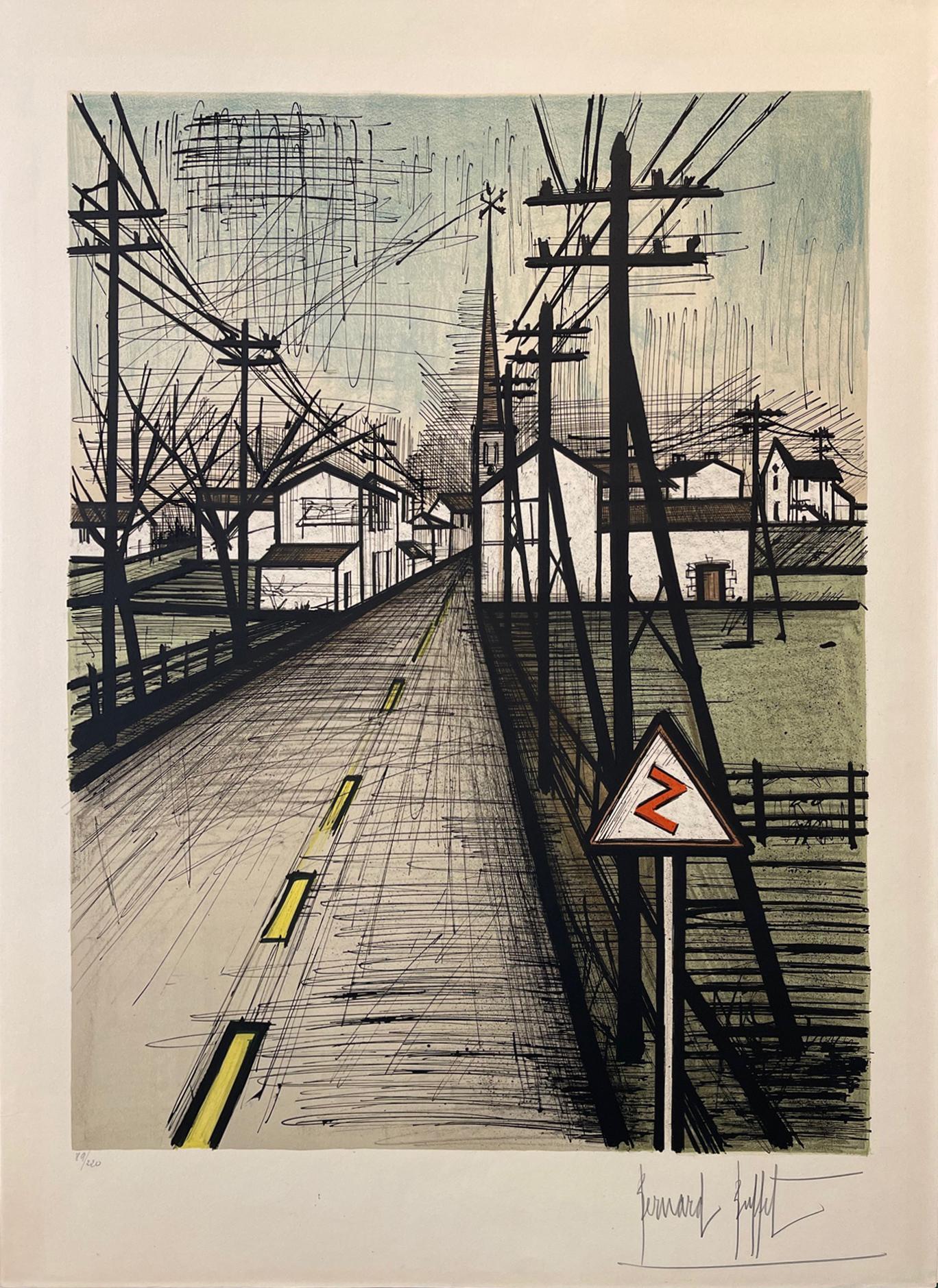 Bernard Buffet Figurative Print - The road