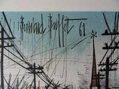 La route - Lithographie originale de Mourlot, 1962
