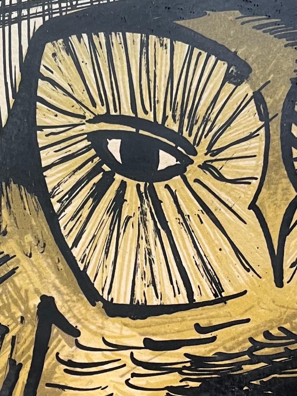 The Tawny Owl - Lithograph 60/150 by Bernard Buffet  - 58x76.5 cm 6