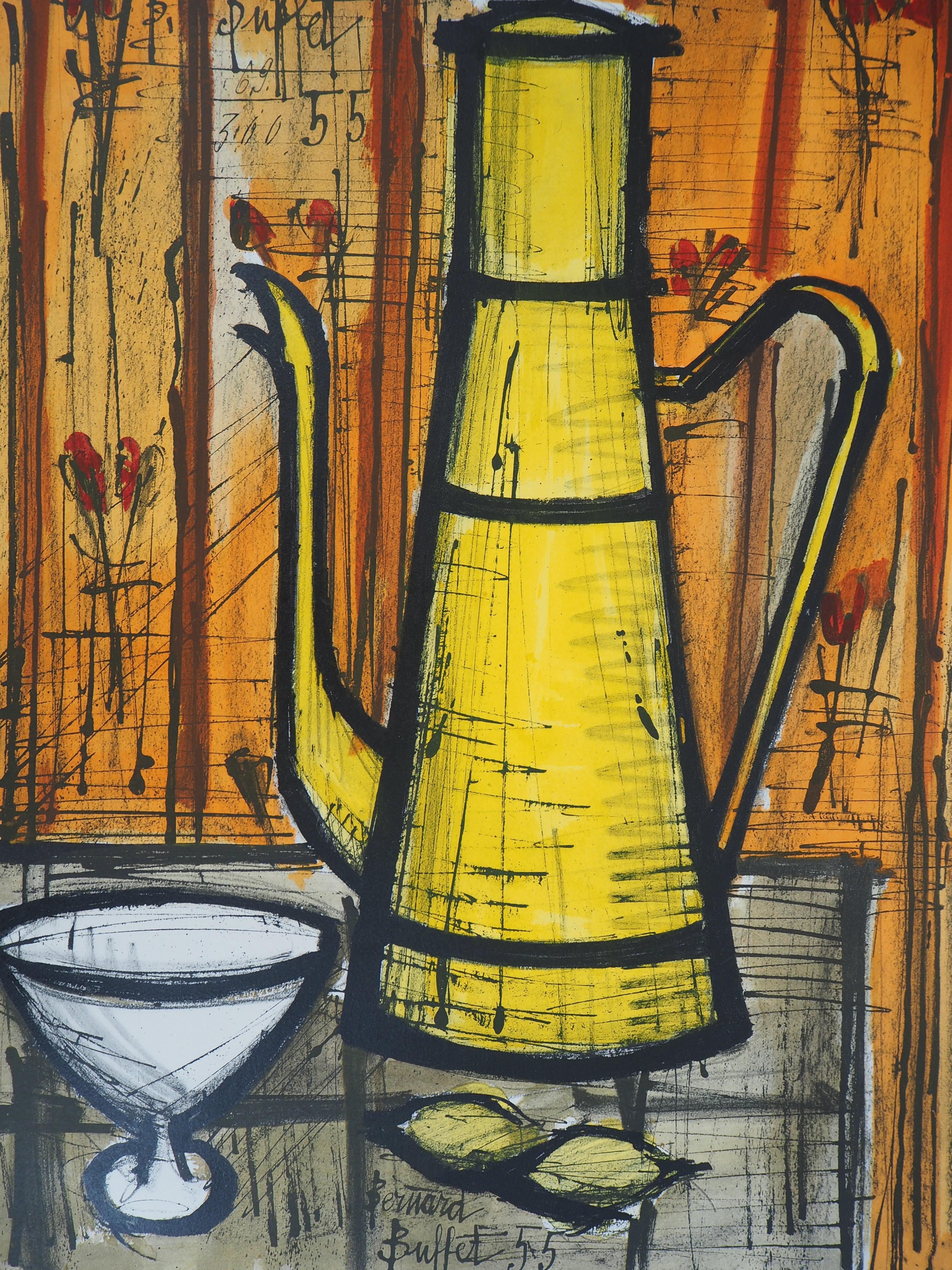 The Yellow Coffee Pot - Lithograph - Print by Bernard Buffet