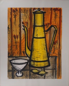 Vintage The Yellow Coffee Pot - Lithograph