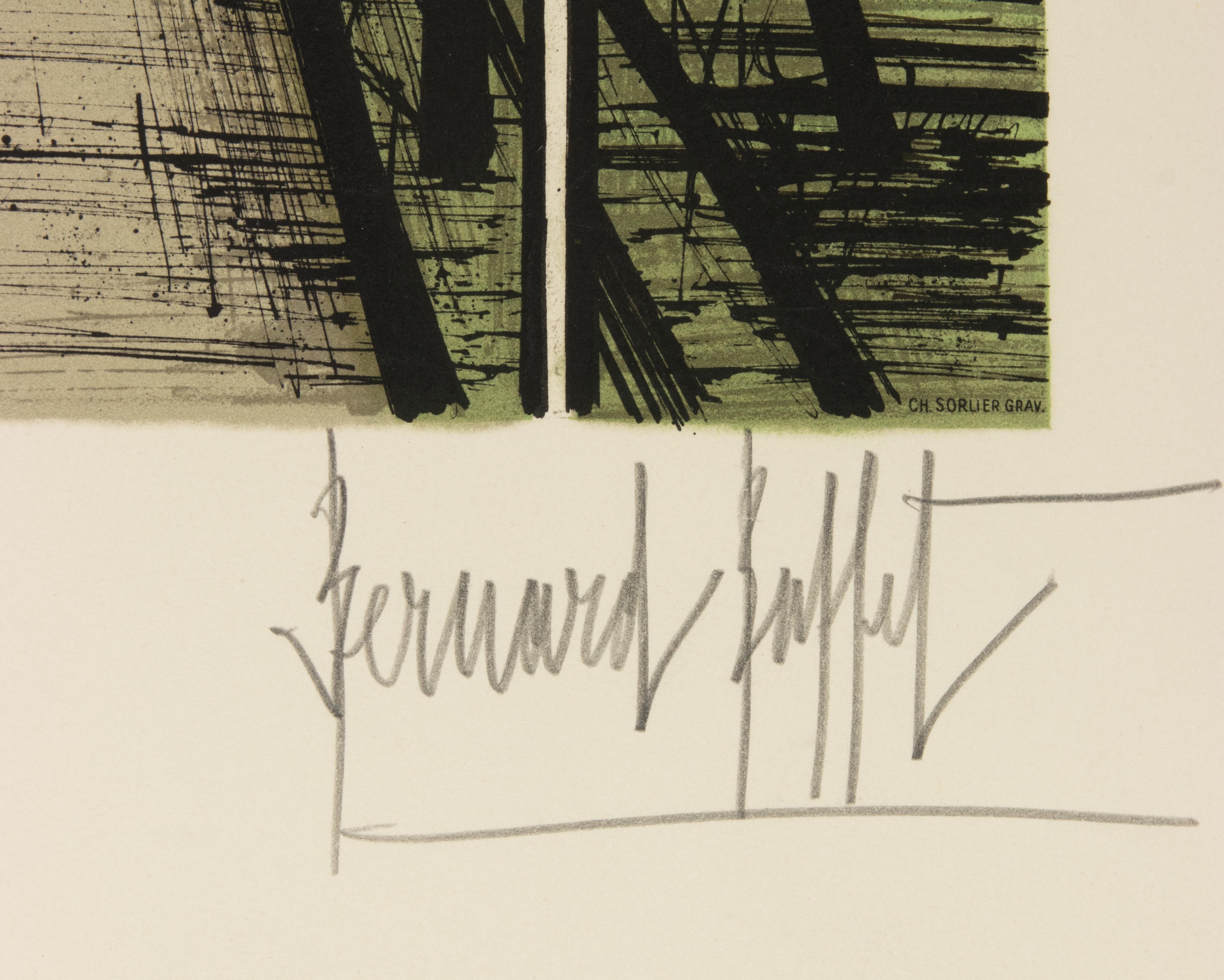 Sin título - Litografía de Bernard Buffet - 1961 en venta 1
