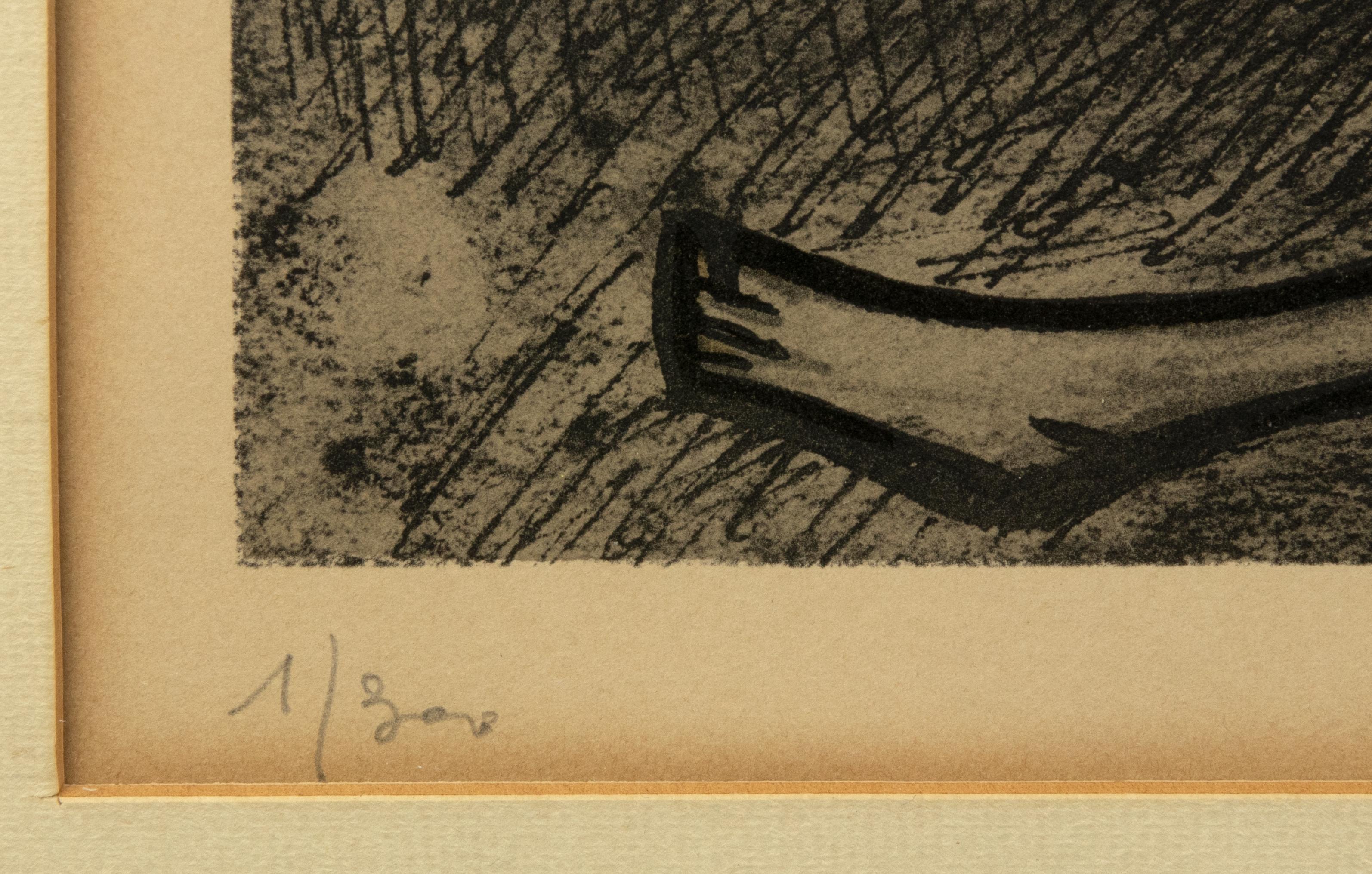 Senza titolo - Litografia di Bernard Buffet - 1961 in vendita 2