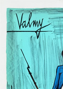 Valmy, Original-Lithografie, expressionistisch, 1977, signiert