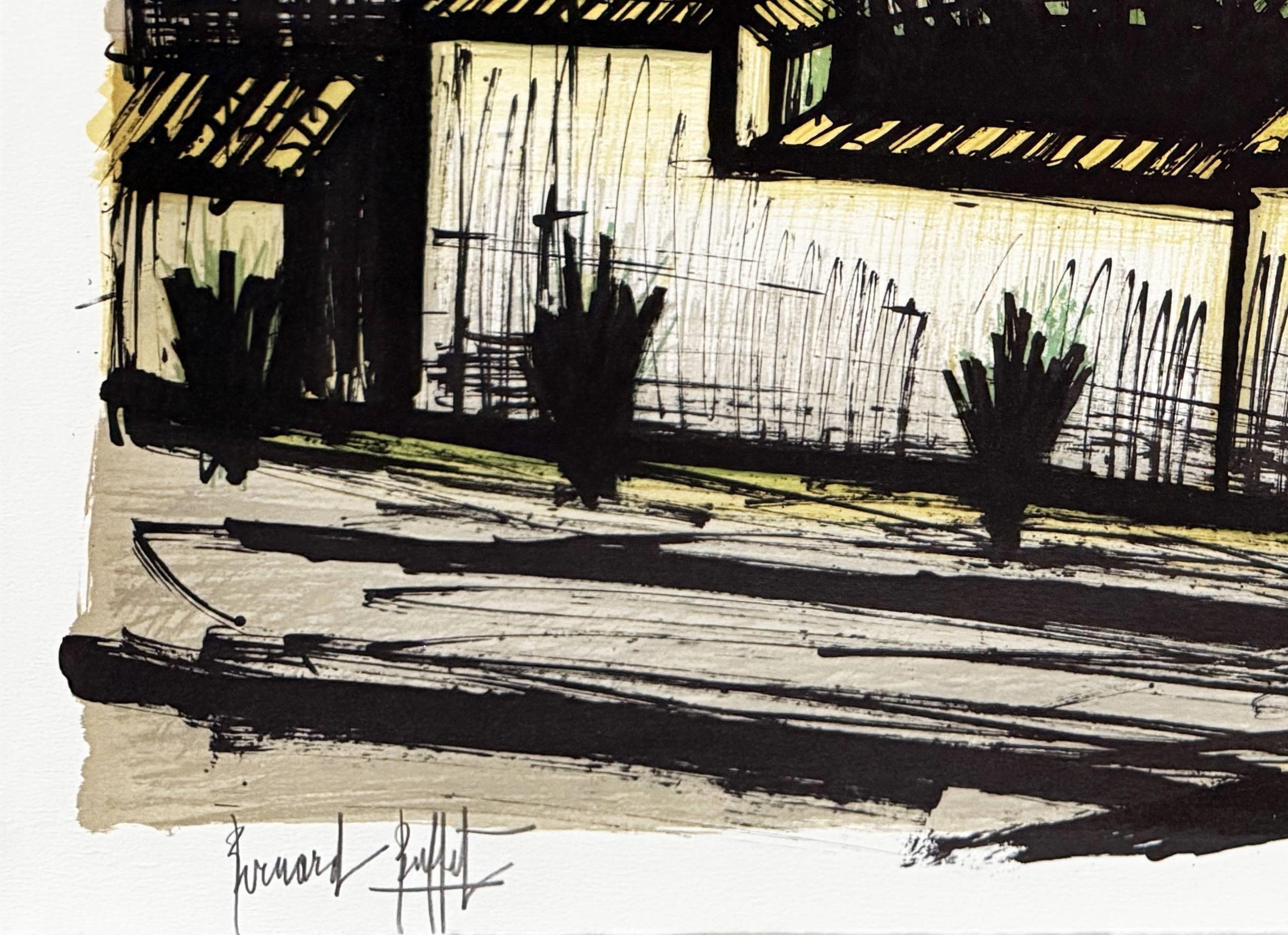 Bernard Buffet (1928-1999) - Vista dall'hotel, Kyoto

Litografia del 1981.

Edizione Artsit.

Su carta Arches.

Dimensioni dell'opera: 71 x 53,5 cm.

Firmato a mano.

L'opera è in condizioni eccellenti.
