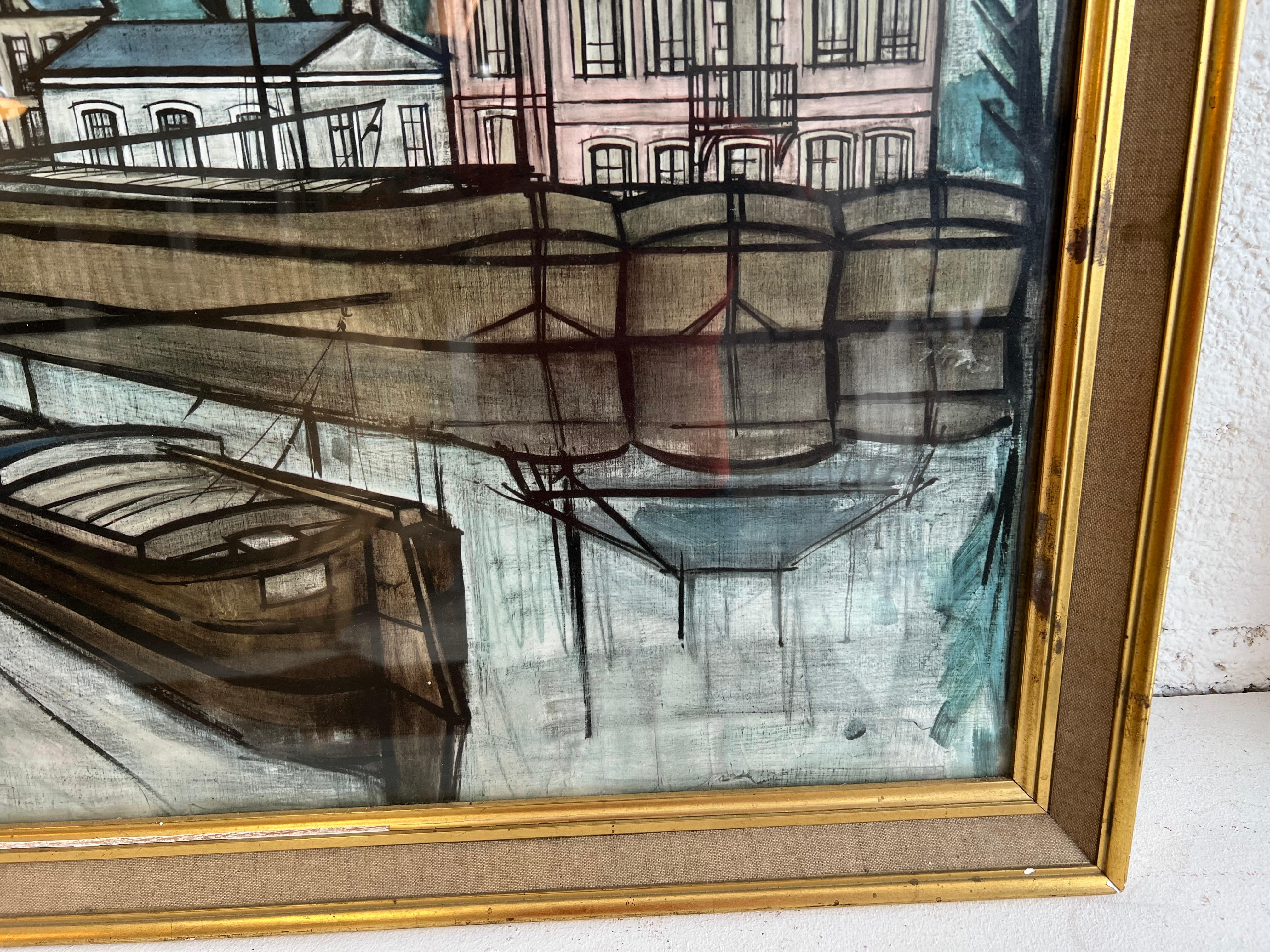 magnificent print by Bernard Buffet 1967, signed and dated on 