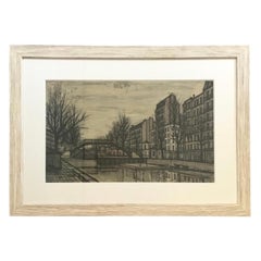 Bernard Buffet Signed Lithograph of Paris