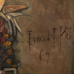 Bernard Buffet Still Life, 1967 Signed Oil on Canvas