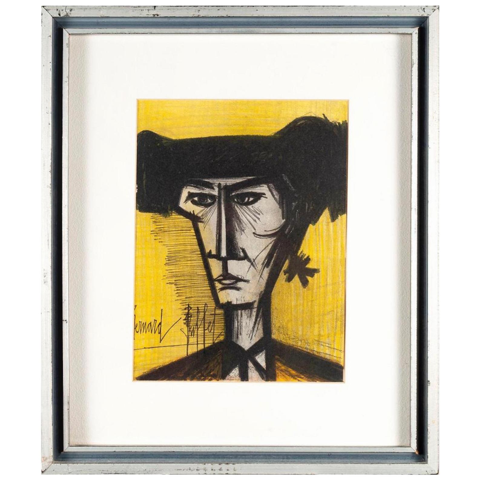 Bernard Buffet Toriodor Lithograph with Authenticity For Sale