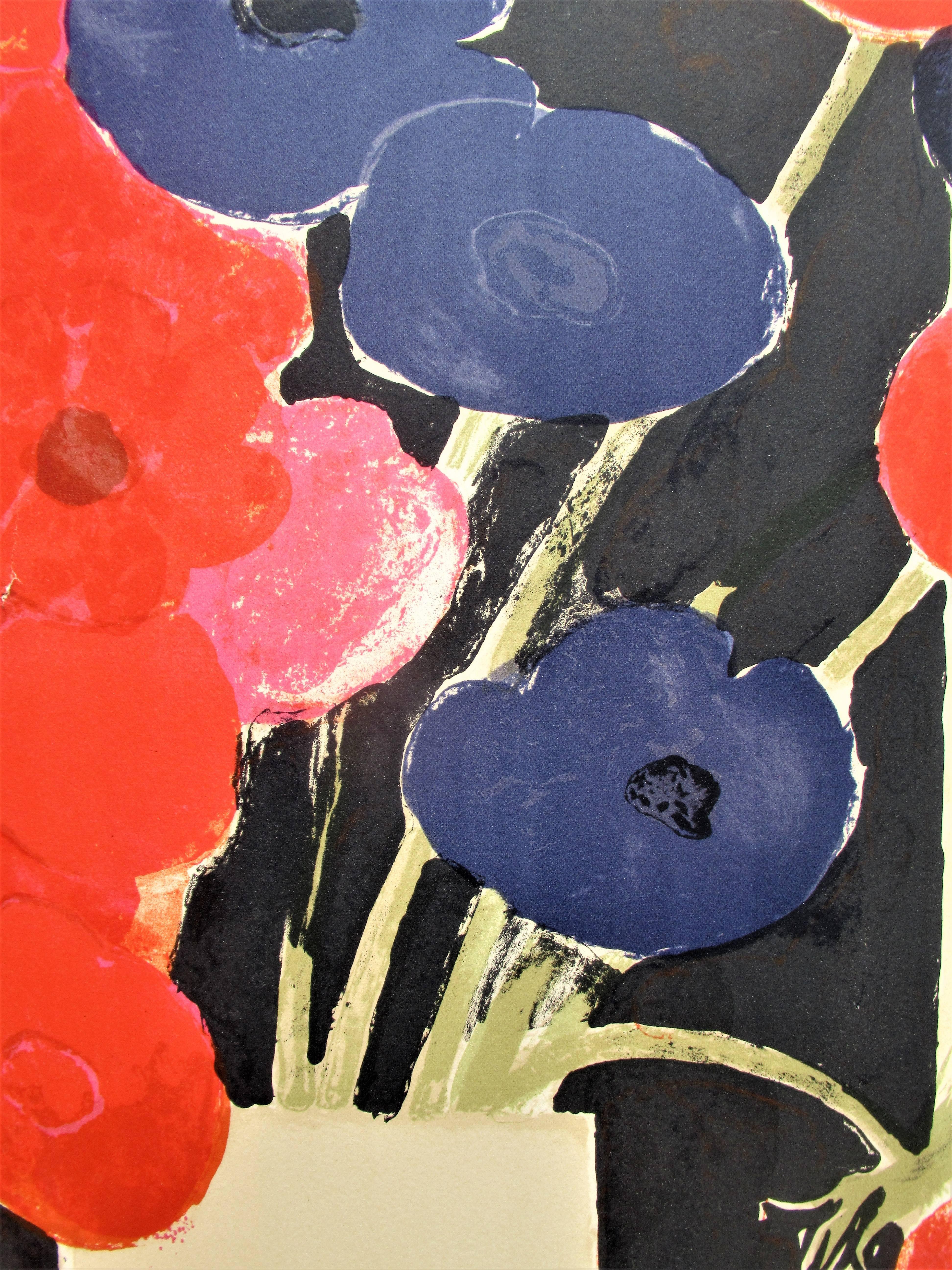 Bernard Cathelin - Anemones 1