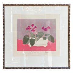 Bernard Cathelin Flower Still Life Lithograph
