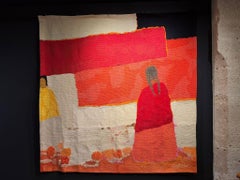 Bernard Cathelin - "Les Deux Indiennes" French Wool Tapestry