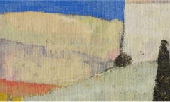 Bernard Cathelin "Paysape de Toscane" -  Atelier 3 - Tapiz moderno francés