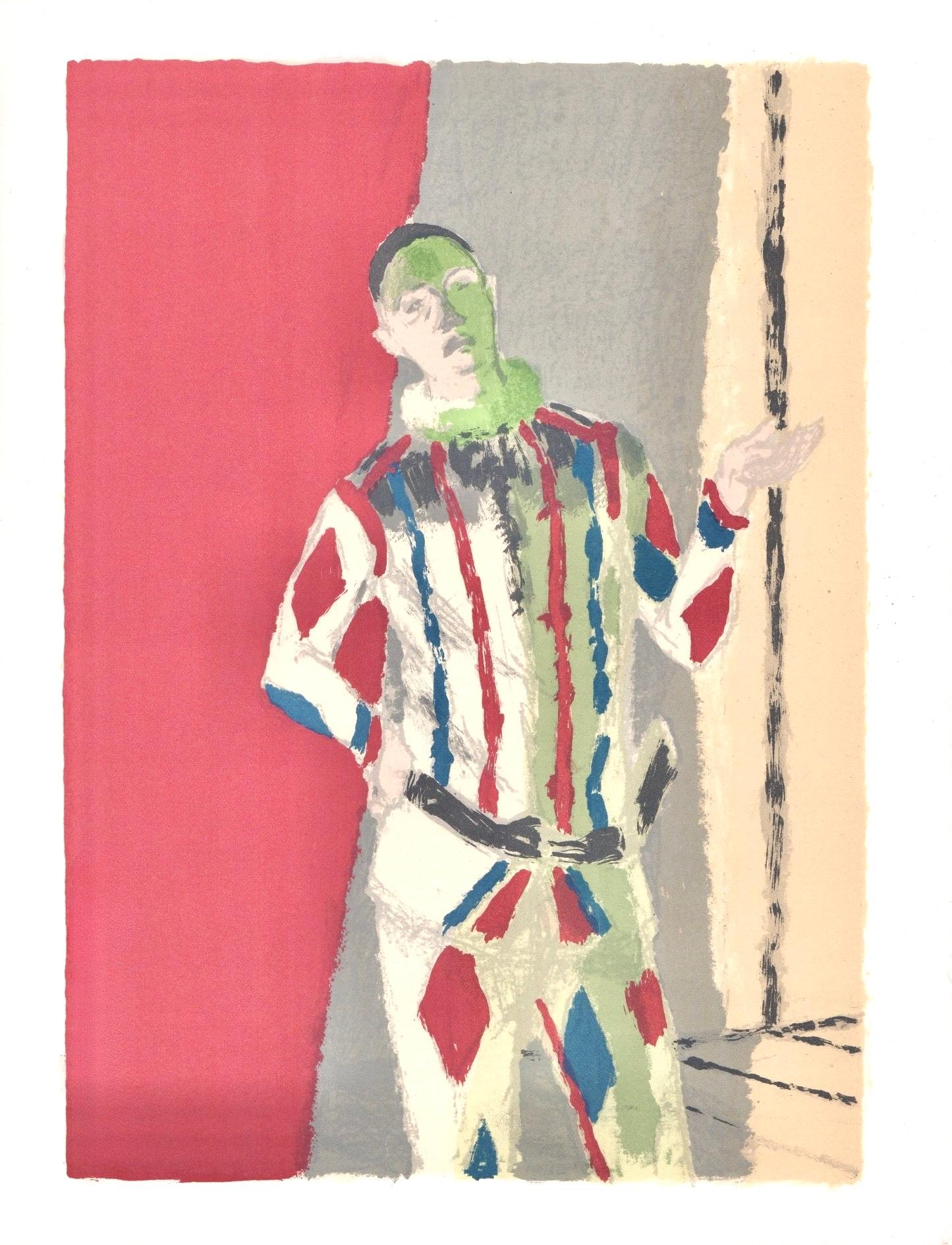 Lithograph on vélin d'Arches paper. Paper Size: 12.81 x 9.81 inches. Inscription: Unsigned and unnumbered, as issued. Notes: From the album, Souvenirs et Portraits d'Artistes, 1972. Published by Éditions A. C. Mazo et Cie., Paris, in collaboration