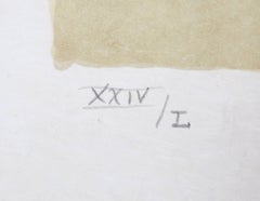 Les Mexicaines, litografia moderna su carta di riso di Bernard Cathelin