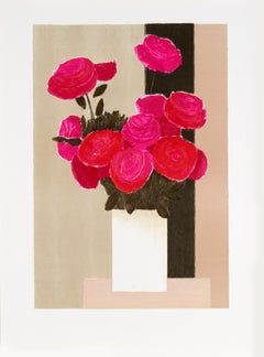 Vintage Untitled (bouquet of roses) by Bernard Cathelin