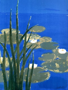 Water Lilies - Original lithograph handsigned - 100 copies