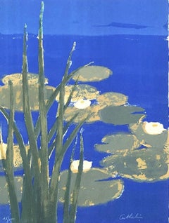 Water Lilies - Original lithograph handsigned - 100 copies