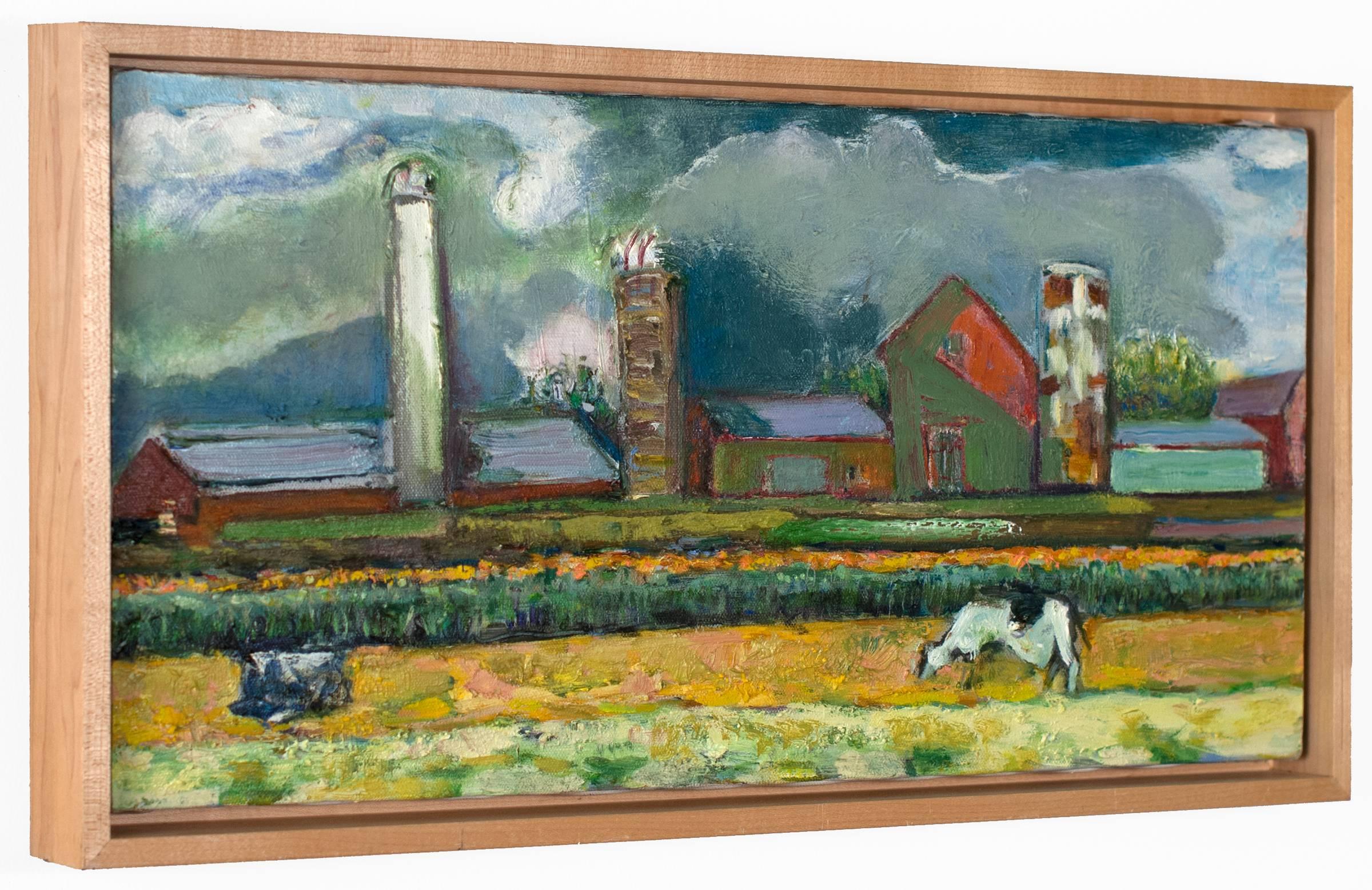 The Farm - Painting by Bernard Chaet